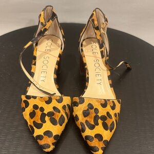 Sole Society Animal Print Heels